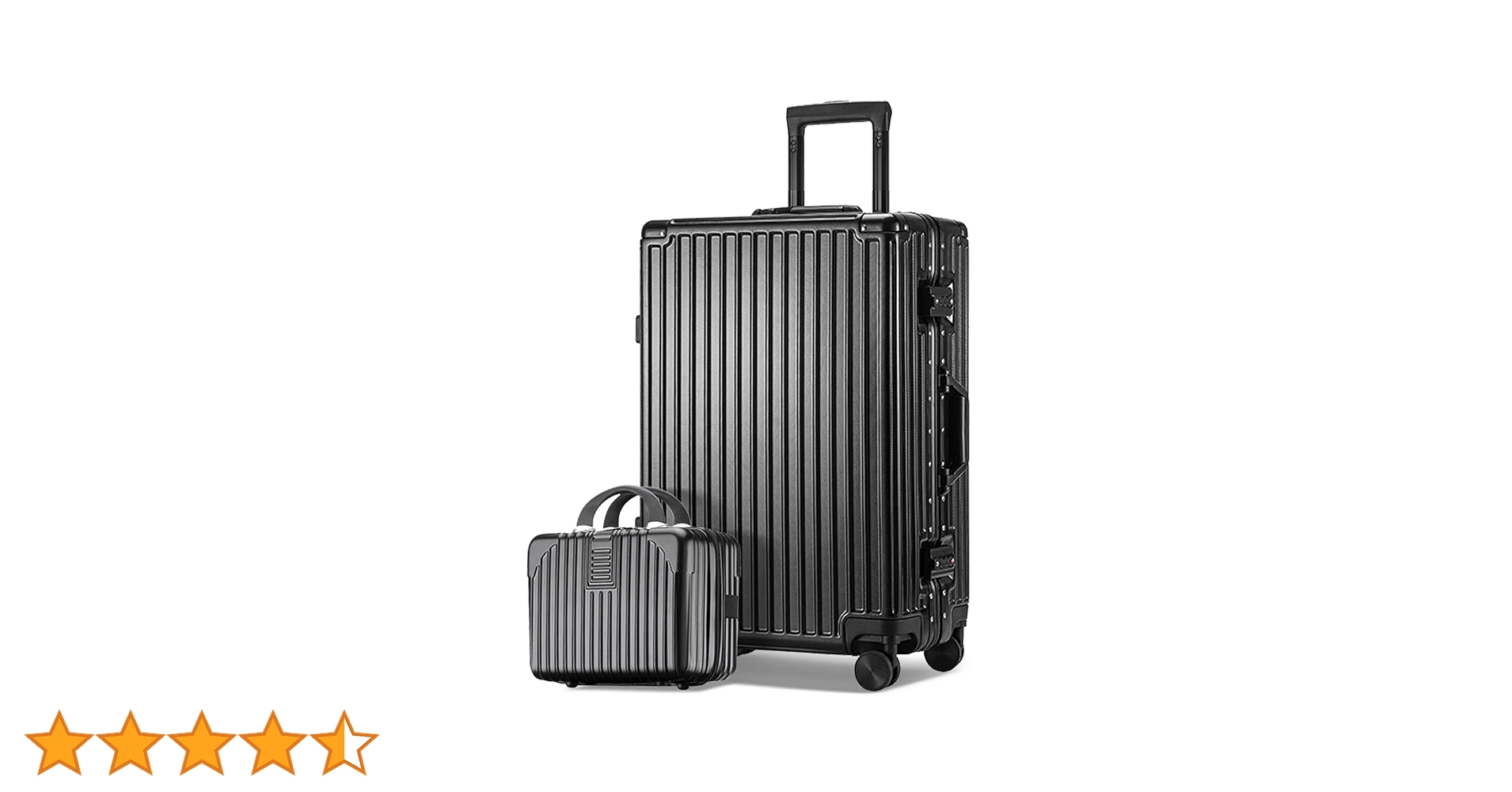 ✨大特価✨ 親子セット スーツケース キャリーケース アルミフレーム ブラックS Amazon | [ステアカル] スーツケース 親子セット キャリーバッグ